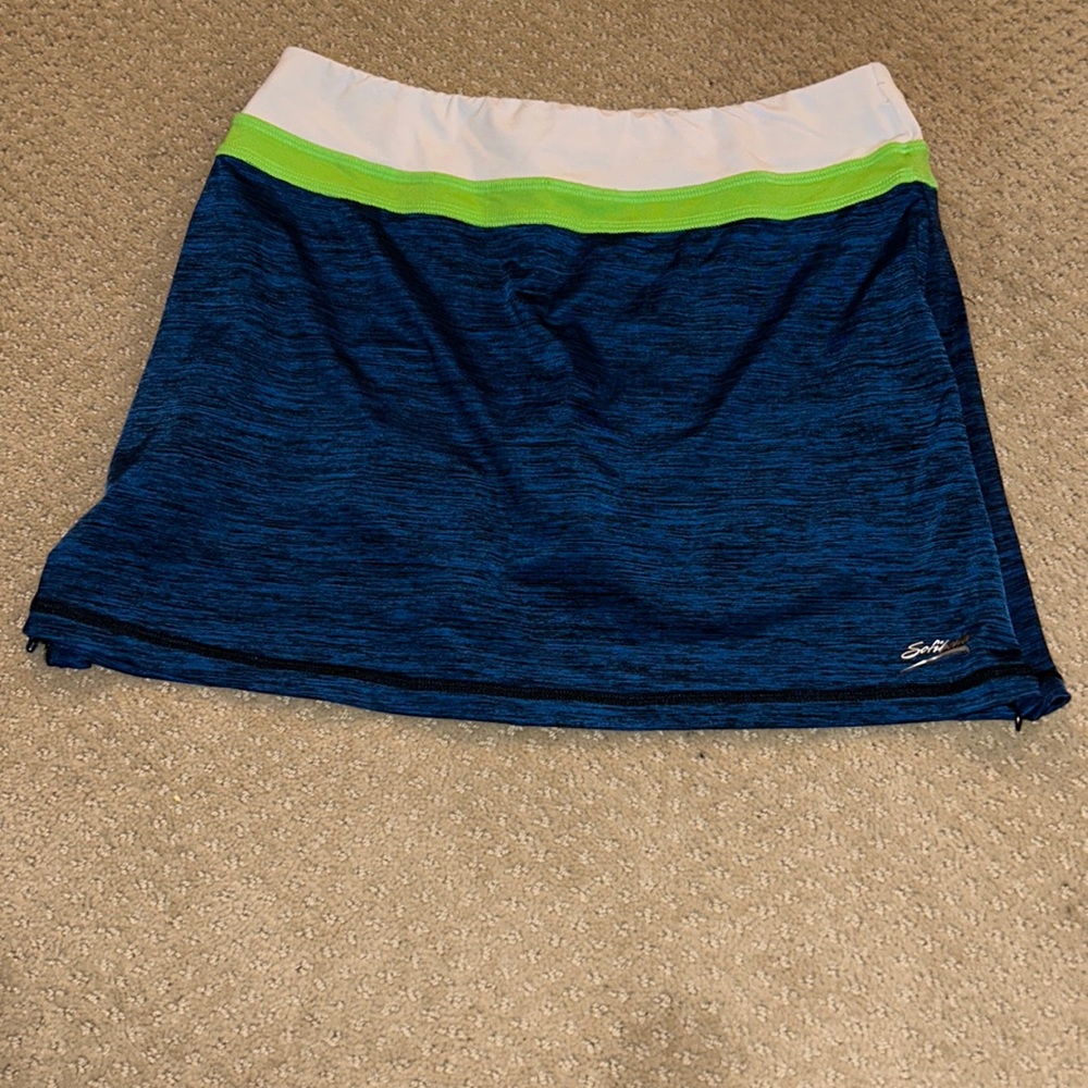 Sofibella Navy, White & Green Tennis Skirt